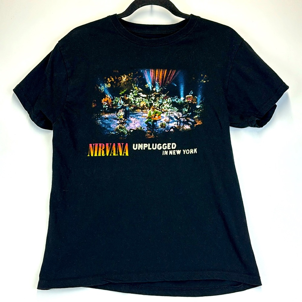 NIRVANA Unplugged in NEW YORK 1993 MTV Concert T-Shirt Size Medium
